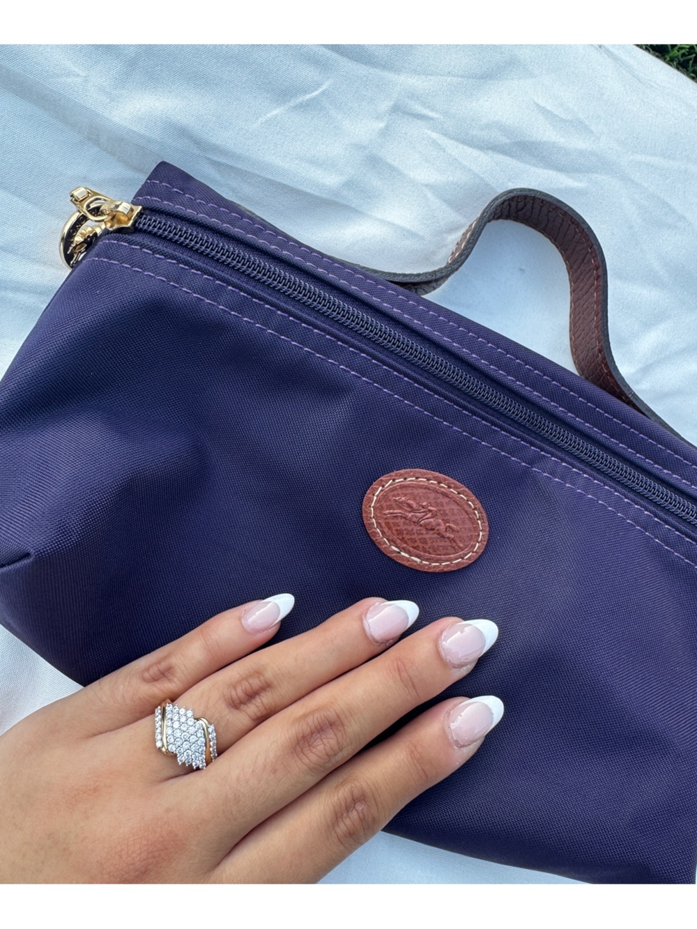Longchamp Le Pilage Cosmetics Bag - Purple